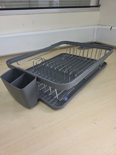 Grey dish drainer - grey, for