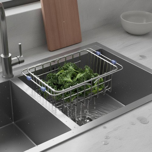 Expandable sink drain rack - expandable,